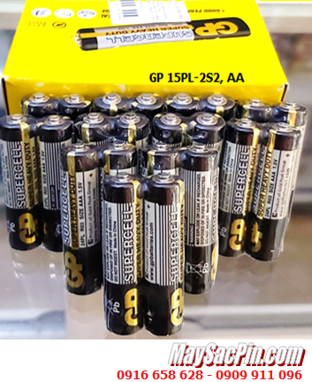 COMBO 01HỘP=40viên (gói 04viên) Pin AA 1.5v GP Supercell 15PL-2S4 Super, Giá chỉ 109.000đ/ Hộp 40viên